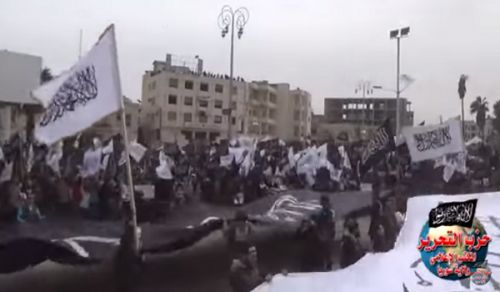 Wilayah Syria: Hizb ut Tahrir Demonstration in City of Idlib