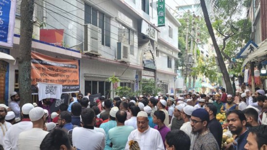 Hizb-ut Tahrir / Bangladeş Vilayeti, Mescid-i Aksa ve Filistin Müslümanlarına Yardım Çağrısında Bulunmak Üzere Gösteri ve Yürüyüşler Düzenledi