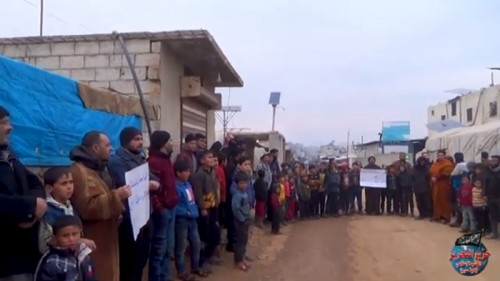 Suriye Vilayeti: Atme Kampı’nda Gösteri; &quot;Karar Geri Alınmadan Rejim Yıkılmayacak!&quot;