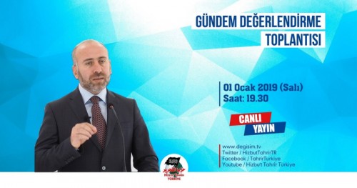 Türkiye Vilayeti: Haftalık Bilgilendirme Toplantısı (01/01/2019)